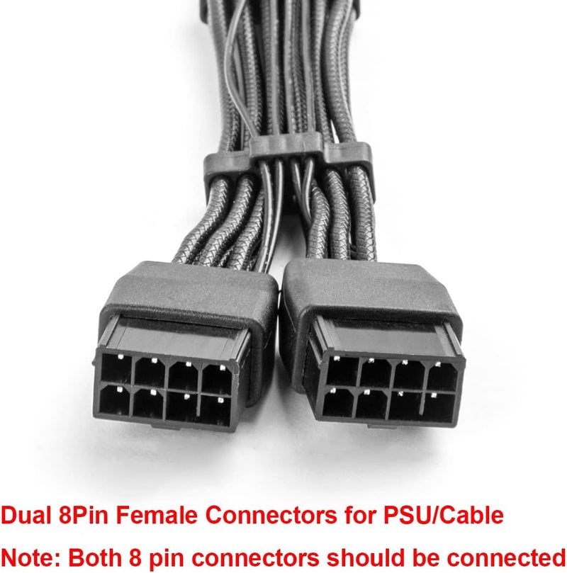 JOYJOM 12VHPWR 90 Degree Adapter to 2X 8Pin: 16AWG 16 PIN GPU Right Angle PCI-E 5.0 Extension for for Graphic Card GPU 12+4pin RTX 3090Ti 4070Ti 4080 4090 (Type B) - Image 4
